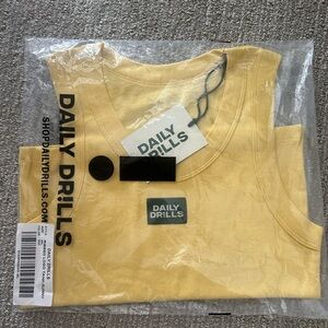 Daily Drills Yellow Tank Top